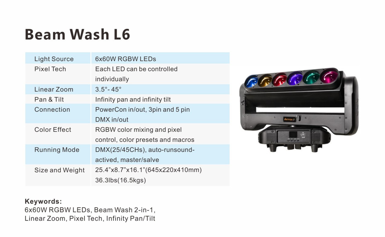 Beam Wash L6